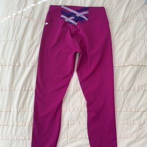 Fabletics Magenta Leggings- Size Medium
